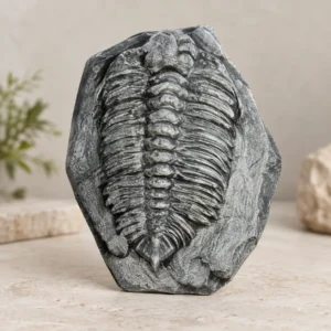 Trilobita fosszília kőben – Függesztett díszítőelem